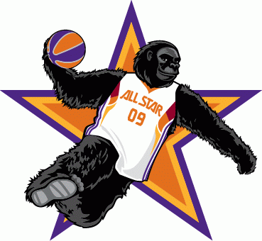NBA All-Star Game 2009 Mascot Logo iron on transfers for clothing